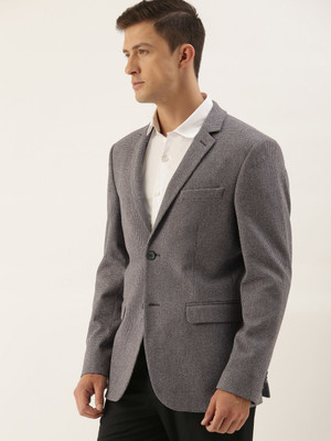 INVICTUS Solid Single Breasted Casual Men Blazer(Grey)