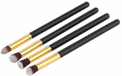 Tiny Deal Eyeshadow Powder Blending Brushes(4Pcs/Set black ) (Pack of 4) (Pack of 4)(Pack of 4)