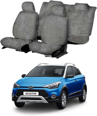 Chiefride Cotton Car Seat Cover For Hyundai i20 Active(All Detachable Headrest, With Back Seat Arm Rest, 5 Seater, 2 Back Seat Head Rests)