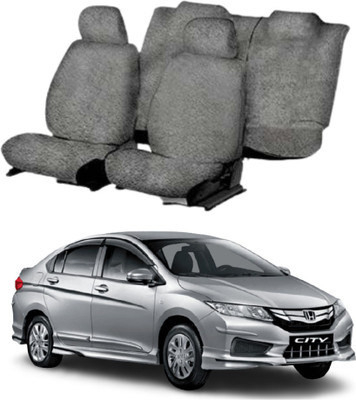 Chiefride Cotton Car Seat Cover For Honda City(All Detachable Headrest, With Back Seat Arm Rest, 5 Seater, 2 Back Seat Head Rests)