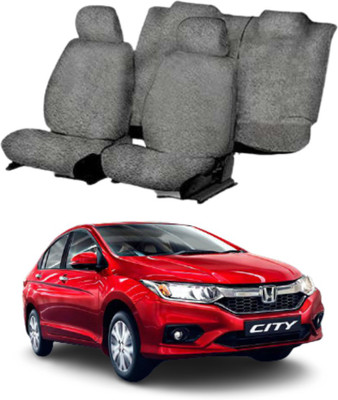Chiefride Cotton Car Seat Cover For Honda City New ivtech/idtech(All Detachable Headrest, With Back Seat Arm Rest, 5 Seater, 2 Back Seat Head Rests)