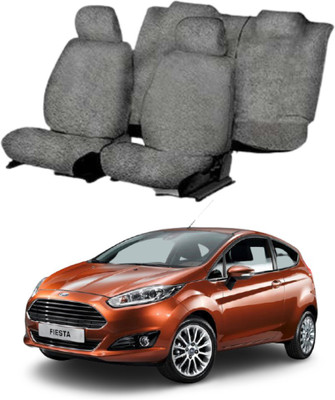 Chiefride Cotton Car Seat Cover For Ford Fiesta(With Back Seat Arm Rest, 5 Seater, 2 Back Seat Head Rests)