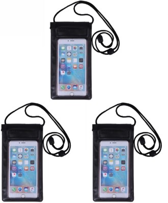 BOGATO™ Pouch for Universal for all smartphone(Black, Waterproof, Pack of: 3)