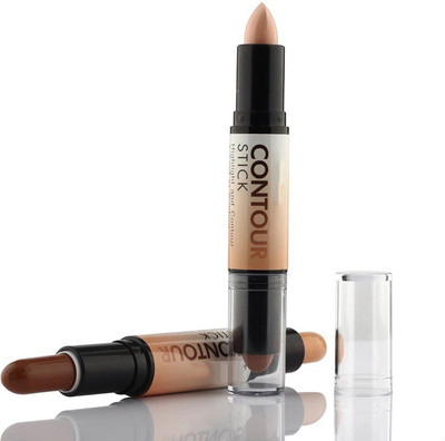 MYEONG 2 in1 Double-ended Contour Stick Contouring Highlighter Concealer(MULTICOLORED, 8 g)
