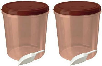 YASHODEEP PLASTIC Plastic Utility Container  - 15000 ml(Pack of 2, Brown)