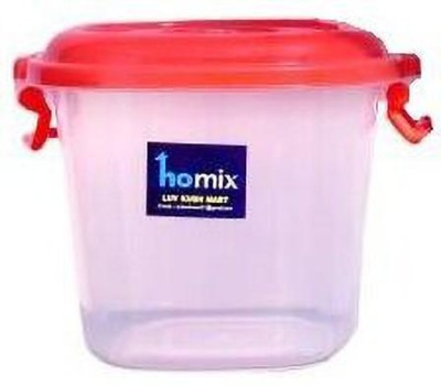 Homix Plastic Grocery Container  - 10 L(Pack of 2, Red, Clear)