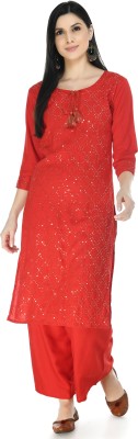 AnjuShree Choice Women Kurta Palazzo Set