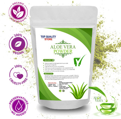 Top Quality Store Pure Aloe vera Powder for face and hair mask(100 g)