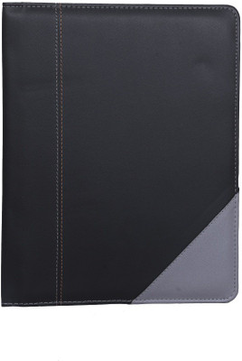 Eurostyle PU Vegan Leather Notepad Folder(Set Of 1, Black)