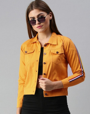 VOXATI Full Sleeve Solid Women Denim Jacket