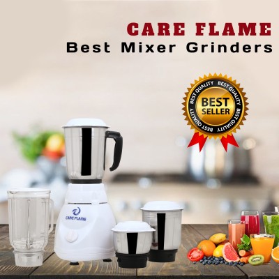 Care Flame Dynamic Pro-750 W Mixer Grinder 750 Mixer Grinder (4 Jars, White)