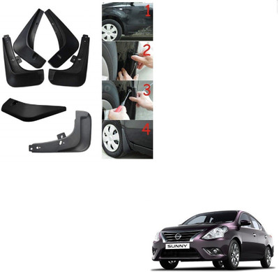 KOZDIKO Rear Mud Guard, Front Mud Guard For Nissan Sunny NA(Black)