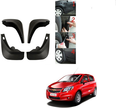 KOZDIKO Rear Mud Guard, Front Mud Guard For Chevrolet Sail UVA NA(Black)