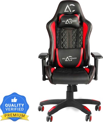 APEX CHAIRS SAVYA HOME CRUSADER XI GAMING CHAIR Leatherette Office Executive Chair(Black, Red, DIY(Do-It-Yourself))