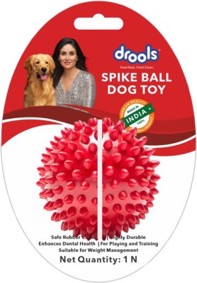 Drools Non-Toxic Rubber Stud Spike Hard Ball Chew Toy 7.36cm ,130g for Rubber Ball For Dog