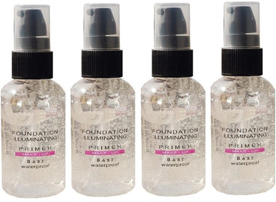 ADJD PROFESSIONAL OIL CONTROL & WATER PROOF GEL BASE FACE PRIMER PACK OF 4 Primer  - 120 ml(TRANSPARENT)