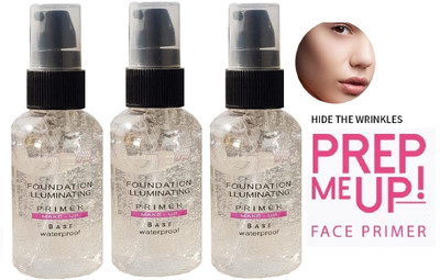 tanvi27 makeup base gel long lasting & water proof primer combo of 3 Primer  - 90 ml(transparent)