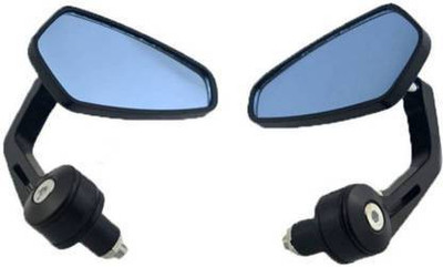 AMB Manual Rear View Mirror, Driver Side, Dual Mirror For Royal Enfield Avenger 220 DTS-i, Pulsar 135 LS DTS-i (Right, Left) Rearview Radar Mirror(Black)