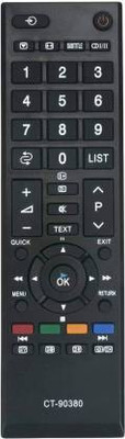 Akshita Compatible For CT-90380 LED LCD Smart TV Universal Remote Control ( Chake Image With Old Remote ) Toshiba Remote Controller(Black)