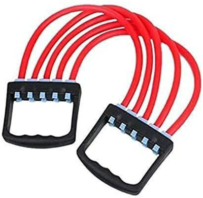 StayWay Chest Expander 1203 Silicon Adjustable Rubber Gym Yoga Workout Resistance Tube(Red)