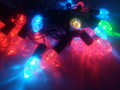 U.R.M. Enterprises 30 LEDs 12.19 m Multicolor Steady Bulb Rice Lights(Pack of 1)