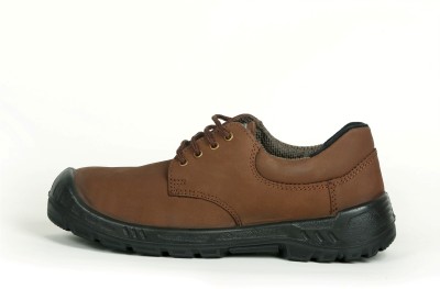Blackburn Steel Toe Genuine Leather Safety Shoe(Brown, S1P, Size 6)