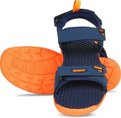 Sparx SS 497 Men Sports Sandals(Navy, Orange , 9)