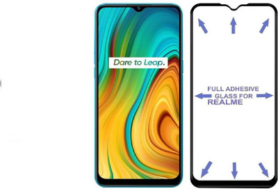 VIHAT Edge To Edge Tempered Glass for Realme Narzo 30A(Pack of 1)
