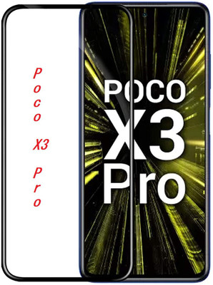 NEMIZI Edge To Edge Tempered Glass for Poco X3 Pro(Pack of 1)