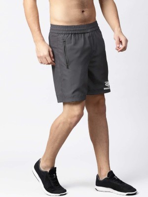 Veera tech Solid Men Grey Basic Shorts