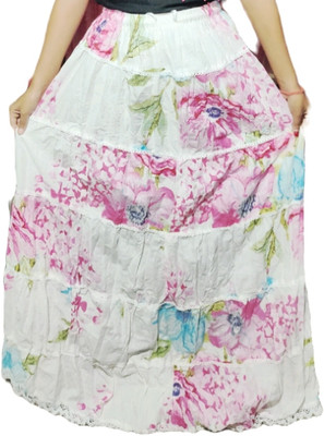 mouli Printed Women Flared Multicolor Skirt
