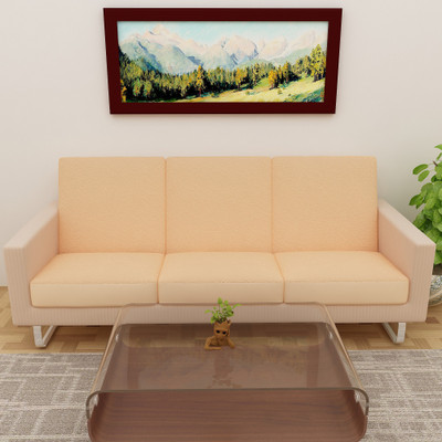 Dream Care Terry 3 Seater Sofa Plain Cover(Pack of 6 Beige)