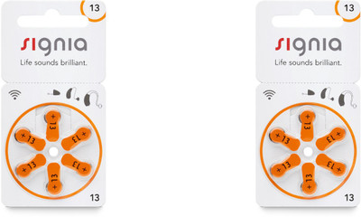 Signia Hearing Aid Battery 13- 12pcs 10966599 Stethoscope Case(Orange)