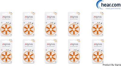 Signia Hearing Aid Battery 13- 60 Batteries 10966599 Stethoscope Case(Orange)