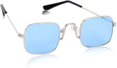 Yiweto Retro Square Sunglasses(For Men & Women, Blue)