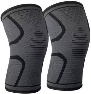 KUDIZE Knee Cap Pain Relief Compression Support Knee Support (Grey) Knee Support