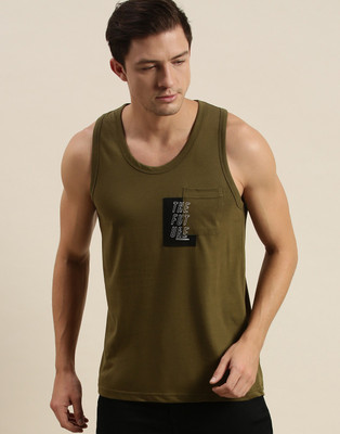 DIFFERENCE OF OPINION Printed Men Round Neck Green T-Shirt