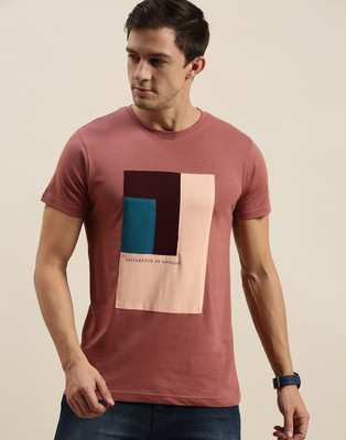 DIFFERENCE OF OPINION Graphic Print Men Round Neck Pink T-Shirt