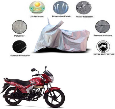 bikecar Two Wheeler Cover for Mahindra(Centuro, Silver)