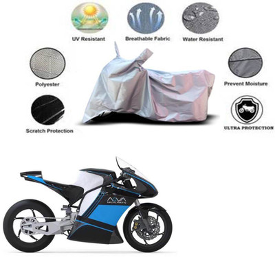 MMSSTAR Waterproof Two Wheeler Cover for Kinetic(Nova, Silver)
