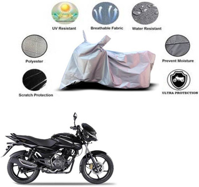 RONISH Waterproof Two Wheeler Cover for Bajaj(Pulsar 150, Silver)