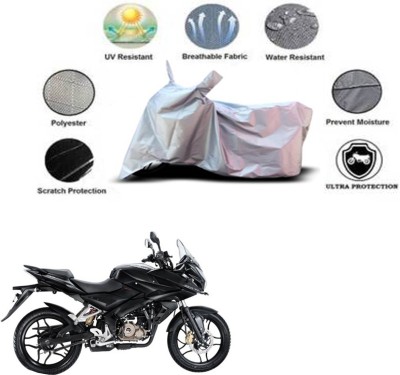 RONISH Waterproof Two Wheeler Cover for Bajaj(Pulsar AS 150, Silver)