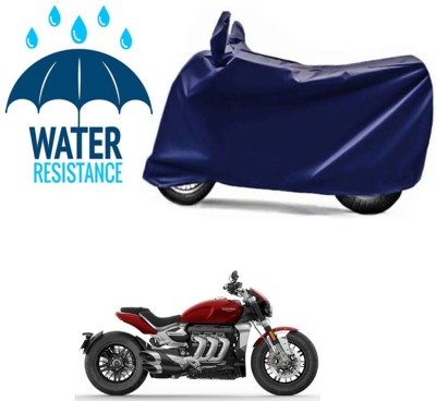 RONISH Waterproof Two Wheeler Cover for Triumph(Rocket III, Blue)