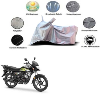 RONISH Waterproof Two Wheeler Cover for Honda(CD 110 Dream, Silver)