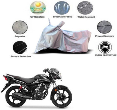MMSSTAR Waterproof Two Wheeler Cover for Yamaha(Libero, Silver)