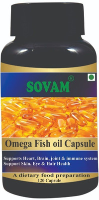 SOVAM Overall Wellness Omega fish oil Pure Extract capsules(120 Capsules)