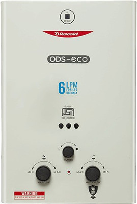 Racold ODS ECO LPG 6 L Gas Water Geyser(White)