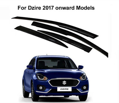 Kunj Autotech For Front, Rear Wind Deflector(Tinted Maruti New Dzire)