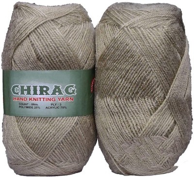 RCB Oswal Chirag Light Mouse(600 gm) Wool Ball Hand Knitting Wool/Art Craft Soft Fingering Crochet Hook Yarn, Needle Knitting Yarn Thread Shade no-6