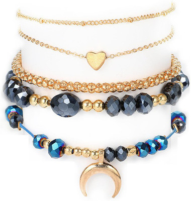 Scintillare by Sukkhi Alloy Gold-plated Charm Bracelet(Pack of 6)
